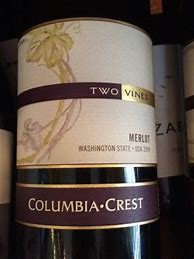 Image result for Columbia Crest Merlot Two Vines