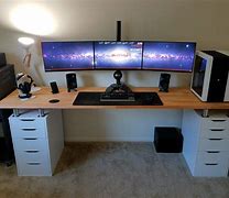 Image result for Office Workstations Multiple Monitors Setups