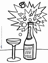 Image result for New Year's Day Coloring Pages