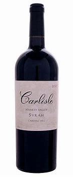 Image result for Carlisle Syrah Filtered Bennett Valley