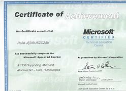 Image result for certyfikat_microsoft