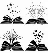 Image result for Open Book Silhouette