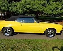 Image result for 1971 Chevelle Convertible Yellow and Black