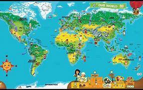 Image result for Interactive World Map for Kids
