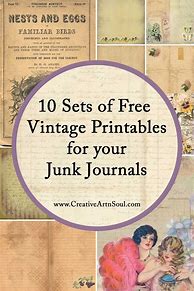 Image result for Free Printable Vintage Journal Cards