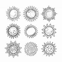 Image result for Vector Hand Drawn Sun