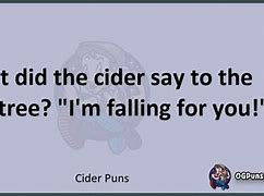 Image result for Cider Puns