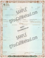 Image result for Front View of a Arizona Certificate of Title