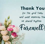 Image result for Goodbye Thank You Card
