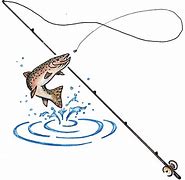Image result for Fishing Pole with Bass Clip Art