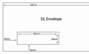 Image result for DL Envelope Size
