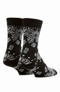 Image result for Black Bandana Socks Shein