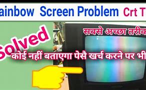 Image result for Broken TV Rainbow Screen