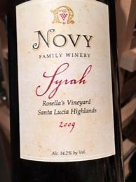 Image result for Novy Family Syrah Page Nord