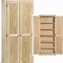 Image result for Unfinished Raised Panel Pantry Cabinet