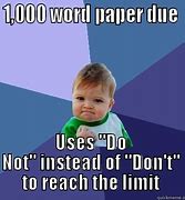Image result for Peas Word Count Meme