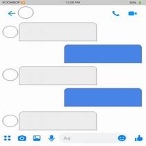 Image result for Messenger Chat Template iPad