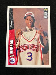 Image result for Allen Iverson College Rookie Card