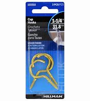 Image result for Solid Brass Cup Hooks