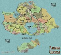 Image result for Pangea Ultima Map with Country Names