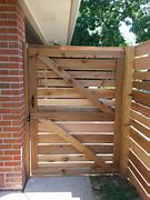 Image result for Horizontal Wood Fence Gate Designs