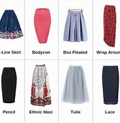 Image result for Different Skirt Types