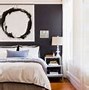 Image result for Black Accent Wall and Rose Gold