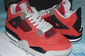 Image result for Jordan 4 Laser Red