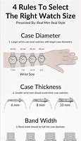 Image result for Women's Watch Sizes