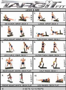 Workout Charts For The Targitfit Portable Gym
