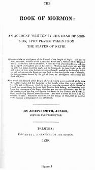 Image result for Title Page of Book of Mormon