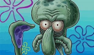 Image result for Flat Eyes Squidward