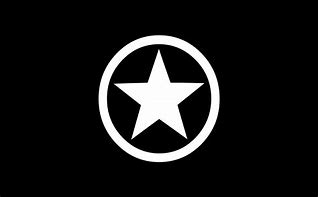 Image result for White Star On Black Background Logo
