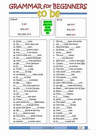 Image result for Beginner English Worksheets for Adults