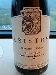 Image result for Cristom Pinot Noir Sommers Reserve