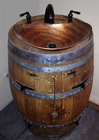 Image result for wine barrel kitchen sink