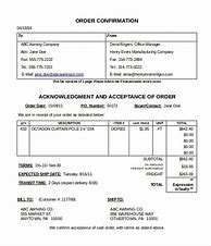 Image result for Order Confirmation Example