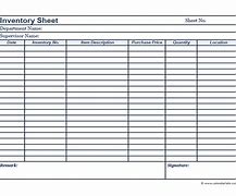 Image result for Inventory Form Template