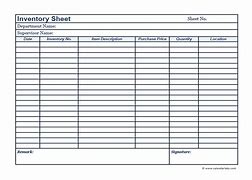 Image result for Editable Inventory Template