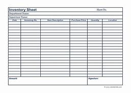 Image result for Free Inventory Spreadsheet Template