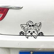 Image result for Yorkie Decals for Cars