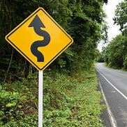 Image result for Sharp Turn Highway Road Sign