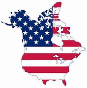 Image result for America Continent Map USA Flag
