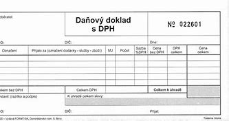 Image result for Daňový Doklad