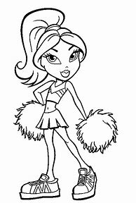 Image result for Bratz Cheerleading Coloring Pages