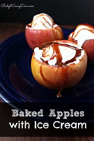 Image result for Row of Apple's and Ice Cream Image