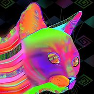 Image result for Neon Cat Drawing