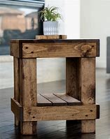 Image result for Wood Side Table