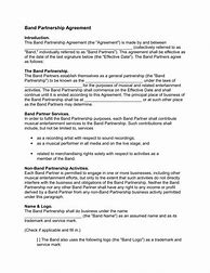 Image result for Band Contract Template Free Printable