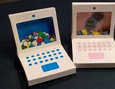 Image result for Mini Printable Laptop Keyboard and Screen for Dolls